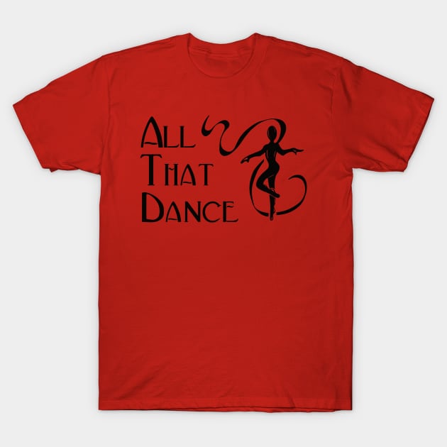 ATD logo (black) T-Shirt by allthatdance